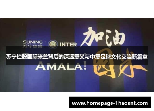 苏宁控股国际米兰背后的深远意义与中意足球文化交流新篇章